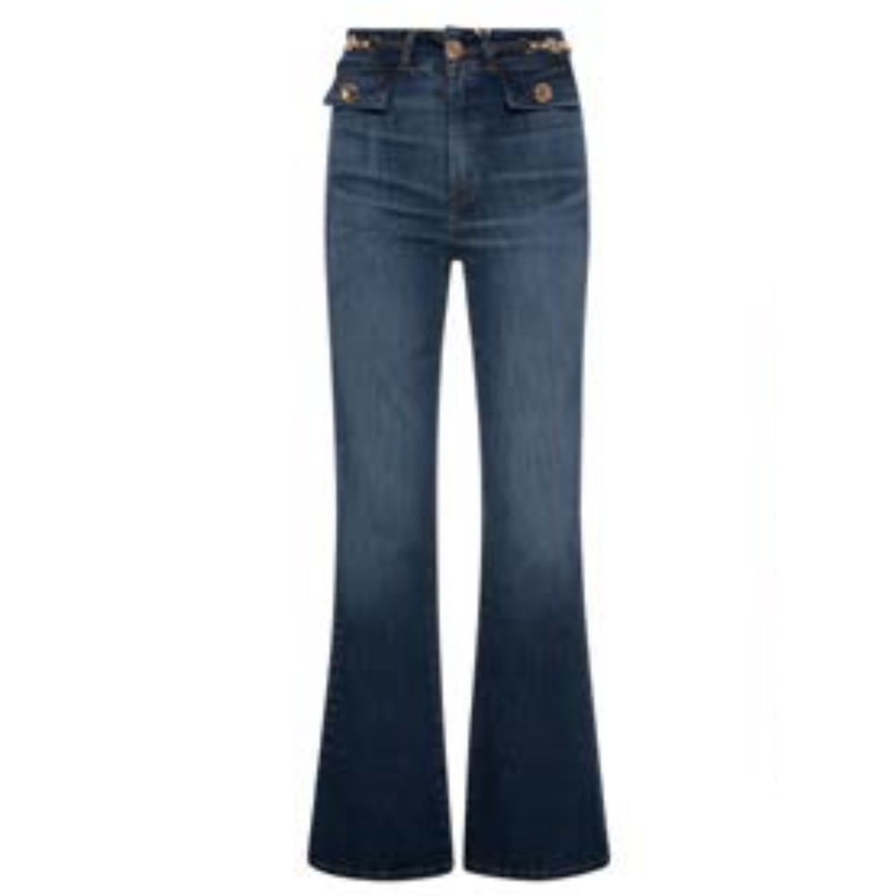 Thumbnail: Fracomina Denim High Waist Bootcut Jeans