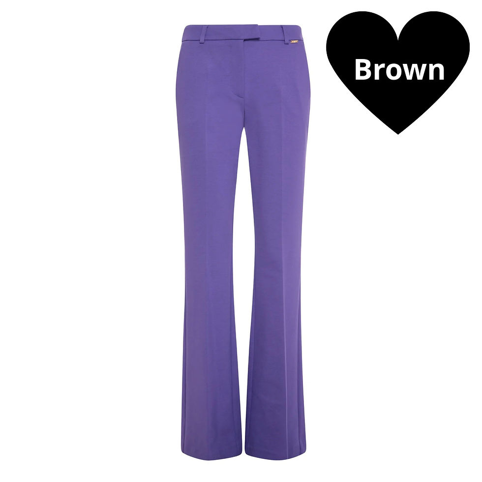 Thumbnail: Fracomina Coffee Bootcut Classic Pant