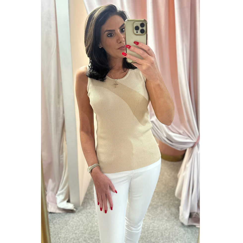 Thumbnail: Fracomina Sand Knit Tank