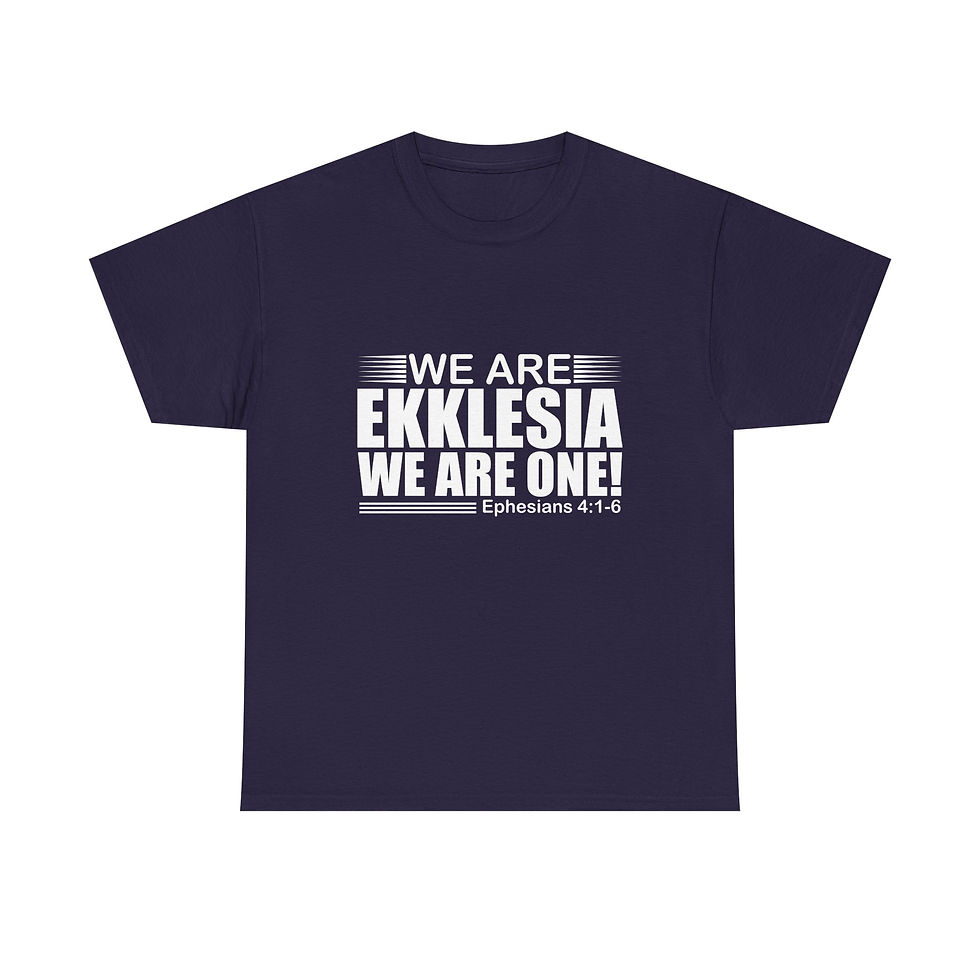 Thumbnail: Unisex Heavy Cotton Tee - "We Are Ekklesia"