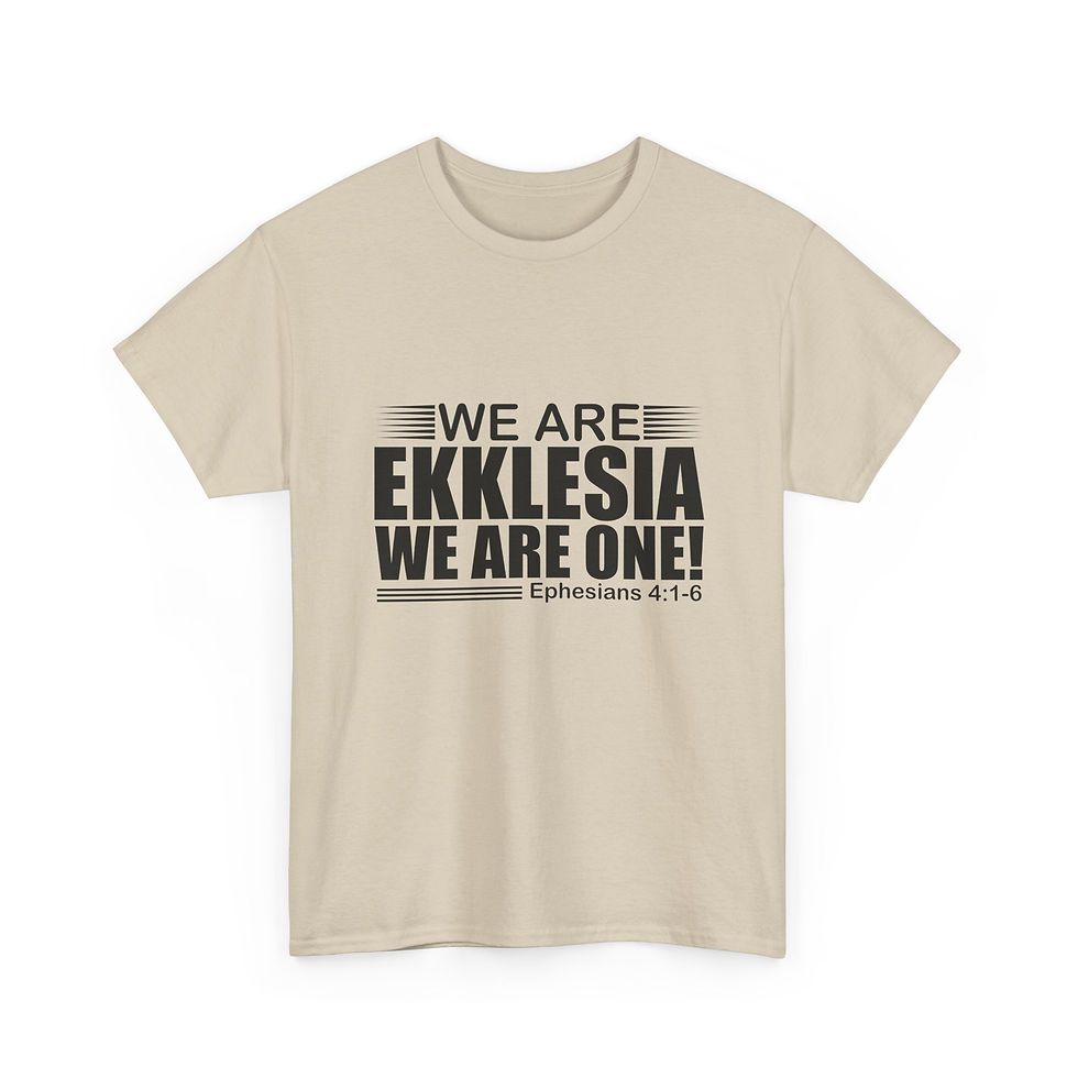 Thumbnail: Unisex Heavy Cotton Tee - "We Are Ekklesia"