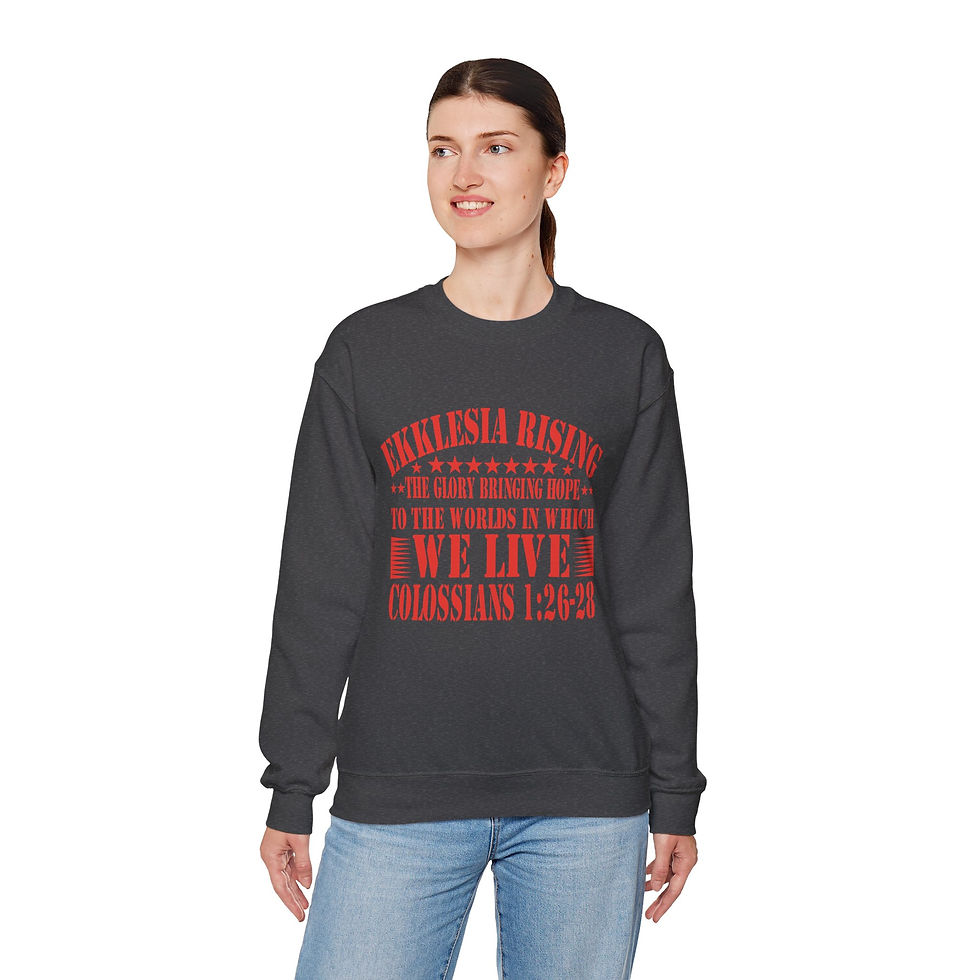 Thumbnail: Unisex Heavy Blend - Crewneck-Sweatshirt — 'Ekklesia Rising'