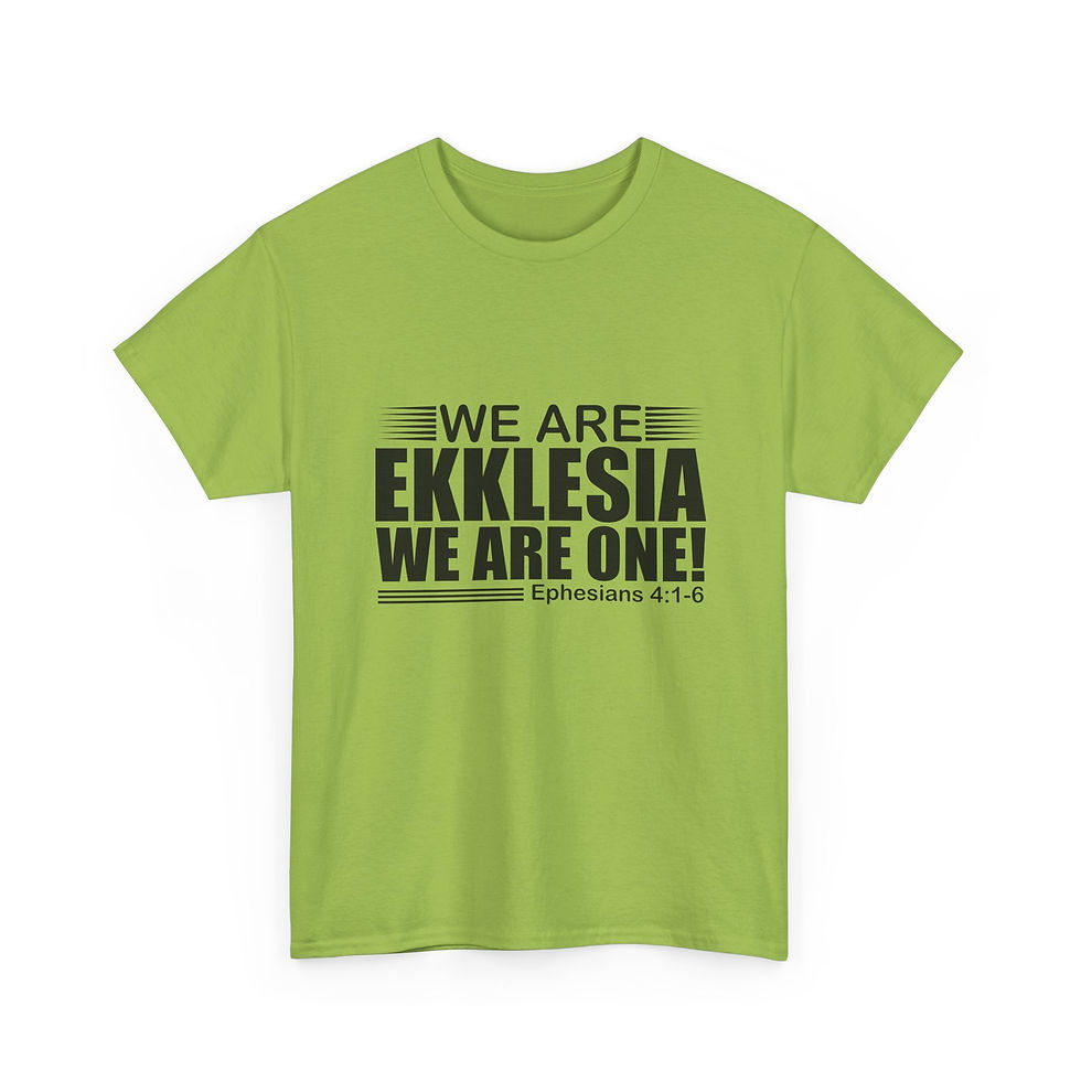 Thumbnail: Unisex Heavy Cotton Tee - "We Are Ekklesia"