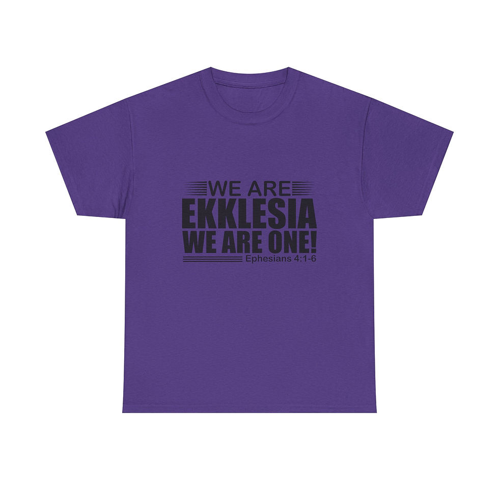 Thumbnail: Unisex Heavy Cotton Tee - "We Are Ekklesia"