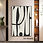 Thumbnail: Room Decor 1pc canvas wall art Inside frame, Black and White Abstract Line Art C