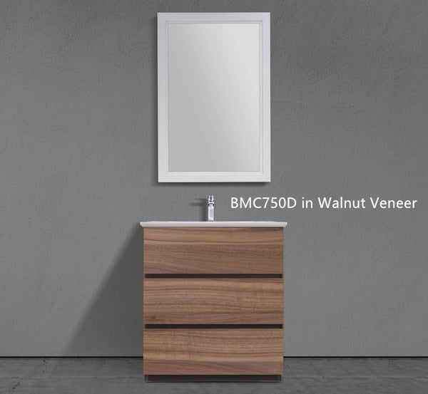 Thumbnail: BMC 750D - 31" 3-Drawer Modern Bathroom Vanity in Various Colors