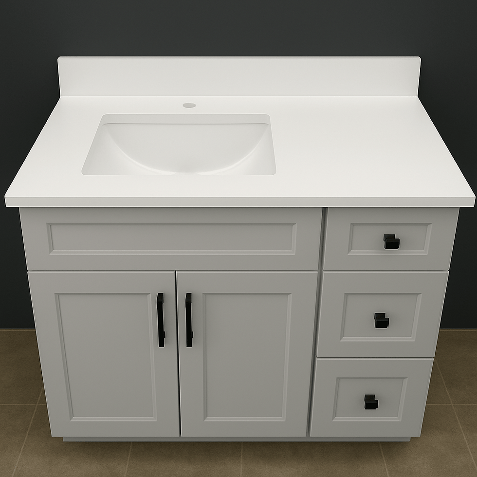 Thumbnail: Frank 48 Inch Vanity in White or Grey