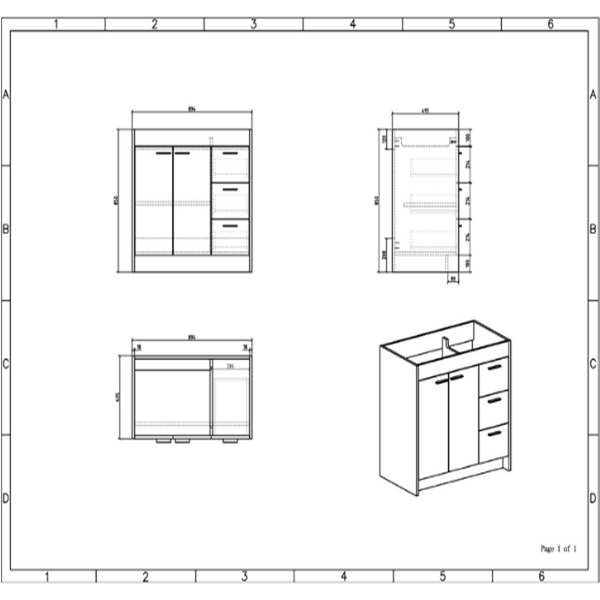 Thumbnail: Lugano 36 inch Vanity, Various Colors Available