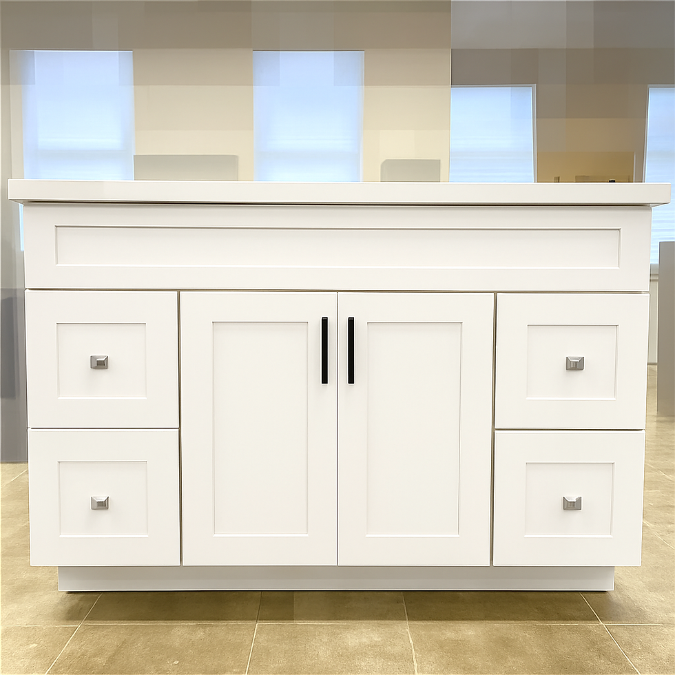 Thumbnail: LEO 54 Inch Double Sink Bathroom Vanity, Various Colors