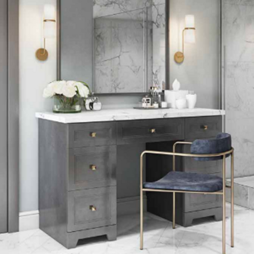 John-II 60 inch Make Up Table Set, Various Colors Available | Vanity Depot