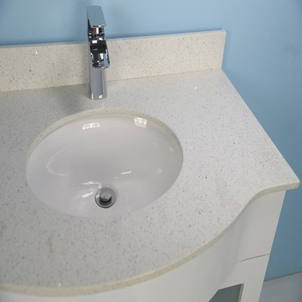 Thumbnail: 36" Manna White Vanity with Stone Top