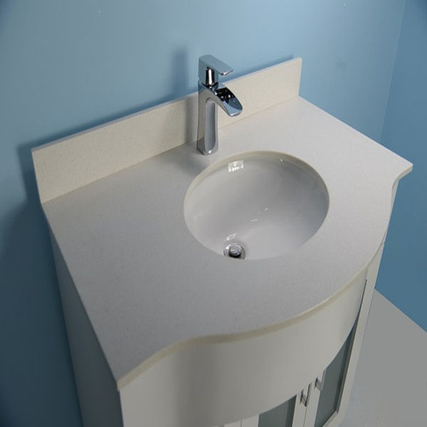 Thumbnail: 36" Manna White Vanity with Stone Top