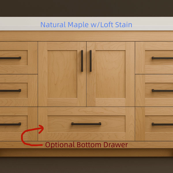 Thumbnail: Adam 48 Inch Vanity Made with Canadian Maple, Various Colors