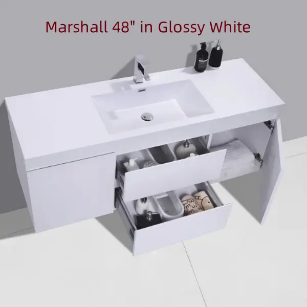 Thumbnail: Marshall 48 Inch Floating Vanity, Various Colors