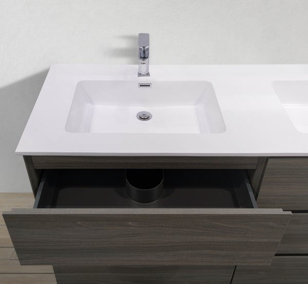 Thumbnail: BMC 1510D - 60" Three Drawer Vanity, Various Colors
