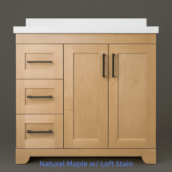 Thumbnail: Adam 36 Inch Vanity with Maple Wood, Various Colors