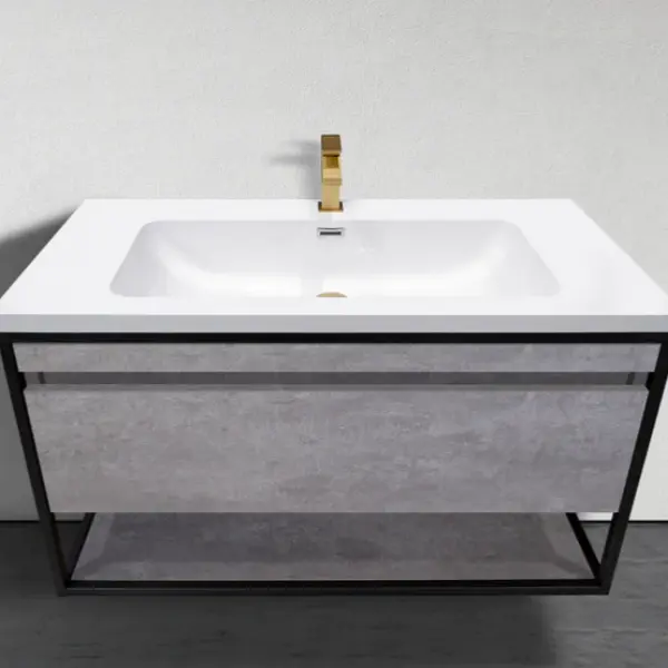 Thumbnail: BMC 1000MB - 39" Floating Vanity w/ Metal Frames, Various Colors