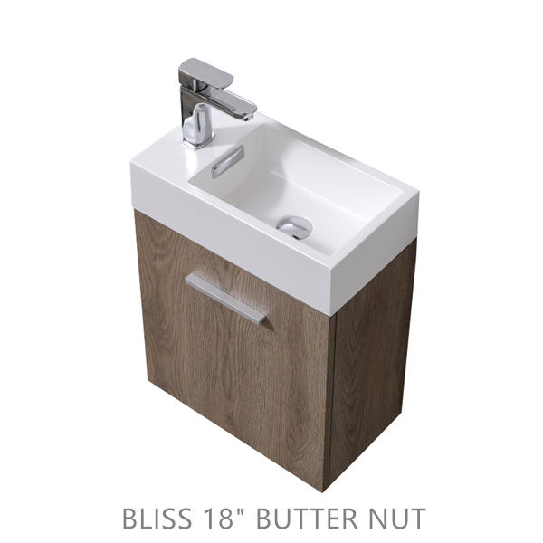 Thumbnail: BLISS 18" Wall Mount Vanity in Various Colors