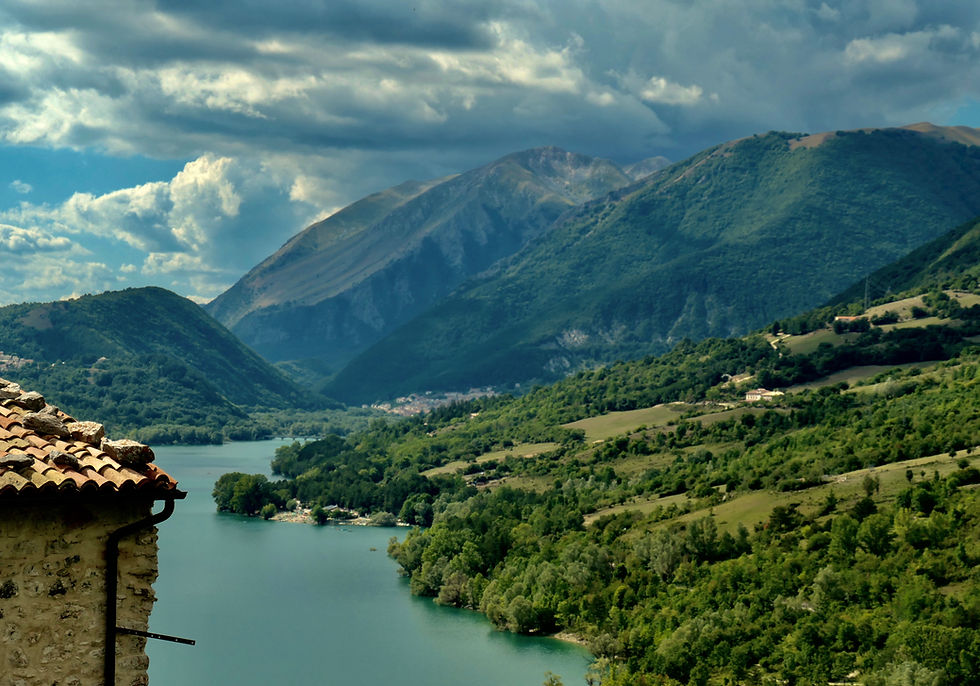 Lake Barrea, Villetta Barrea and Monte Marsicano