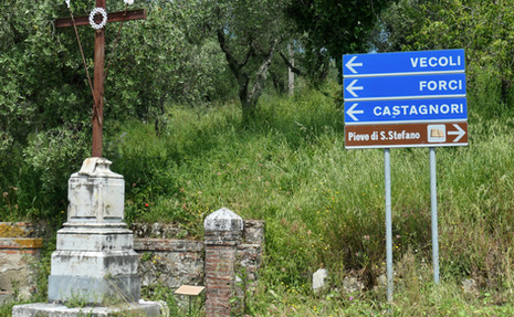 Pieve santo stefano sign Lucca