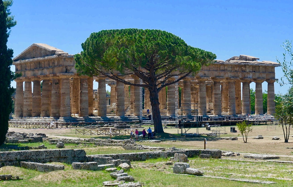 the temples at Paestum