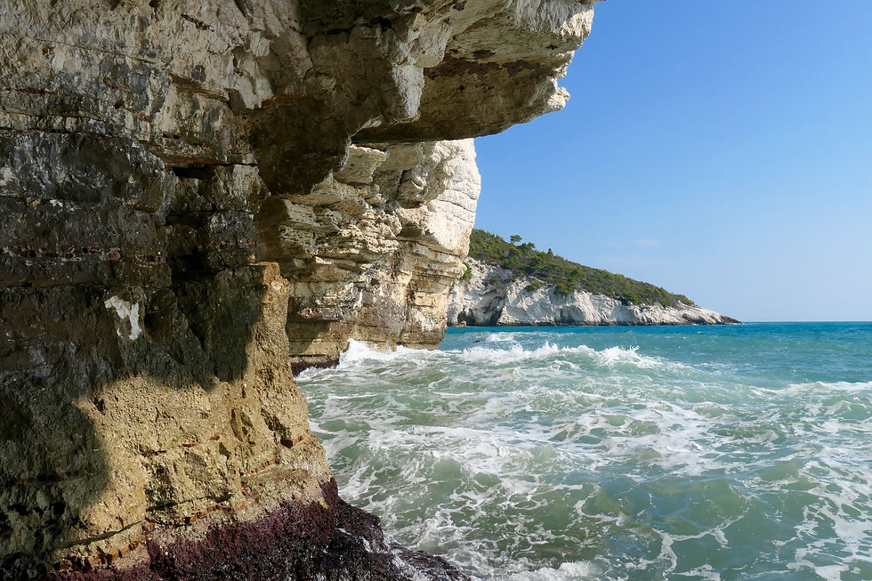 the Gargano shoreline near Vieste