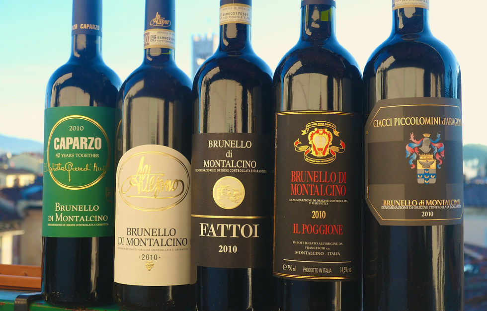 Caparzo 2010, Altesino 2010, Fattoi 2010, Il Poggione 2010, Ciacci Piccolomini 2010