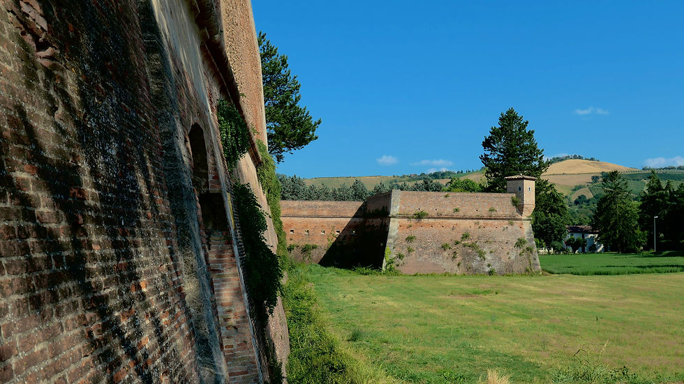 the city walls of Terra del Sole in Romagna