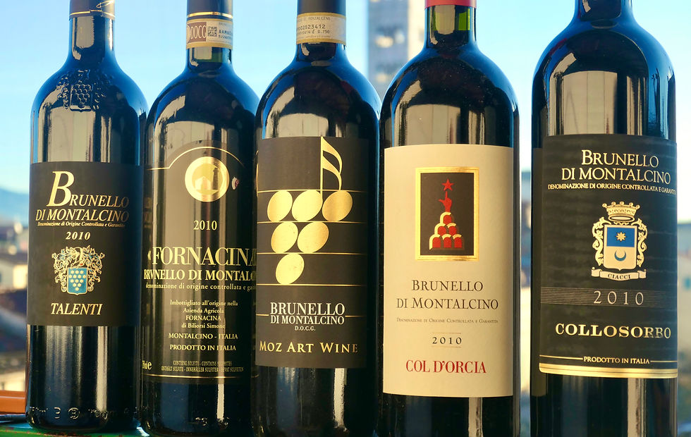 Talenti 2010, Fornacina 2010, Col d'Orcia 2010, Collosorbo 2010, Frassina 2010