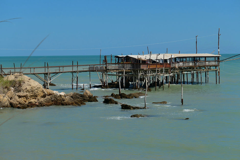 The traboccho at Punta Cavalluccio near Fossacesia