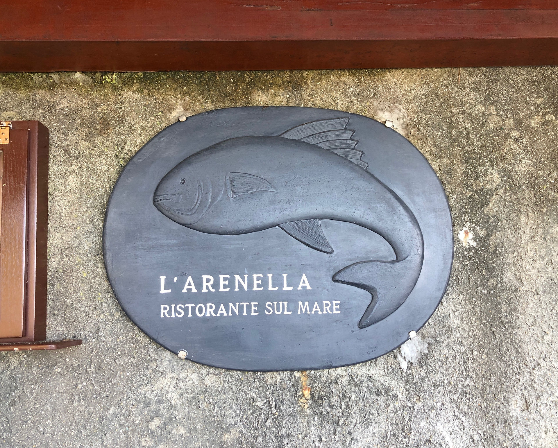 L'Arenella restaurant by the sea in Zoagli