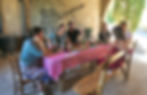 wine tasting group at la Torre alle Tolfe