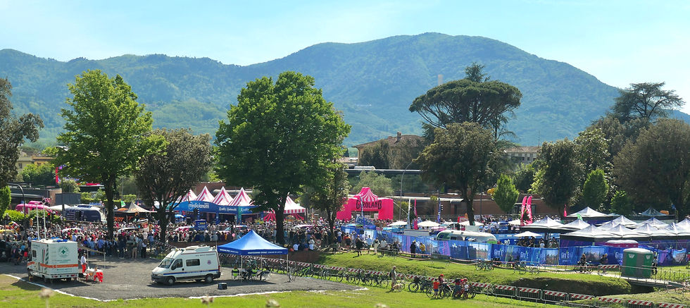 Stage 5 finish area of the 2024 Giro d'Italia