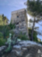 Saracen tower above Zoagli beach