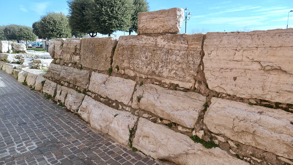 Part of the Murazzi walls in Sottomarina, Chioggia