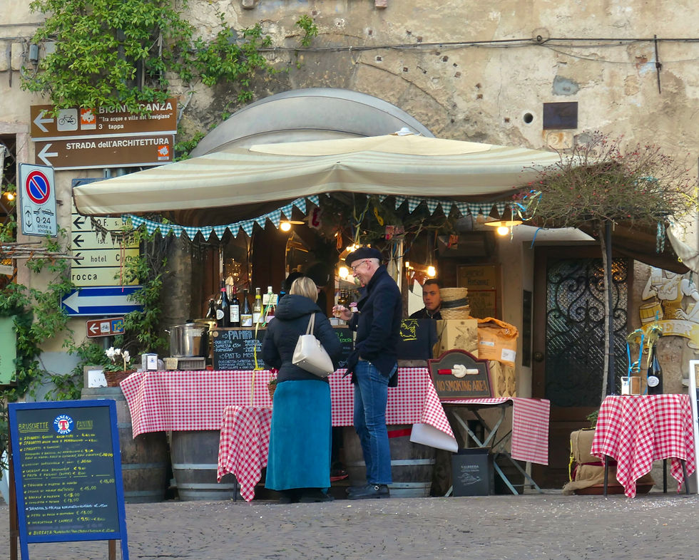 street scene in Asolo, Veneto