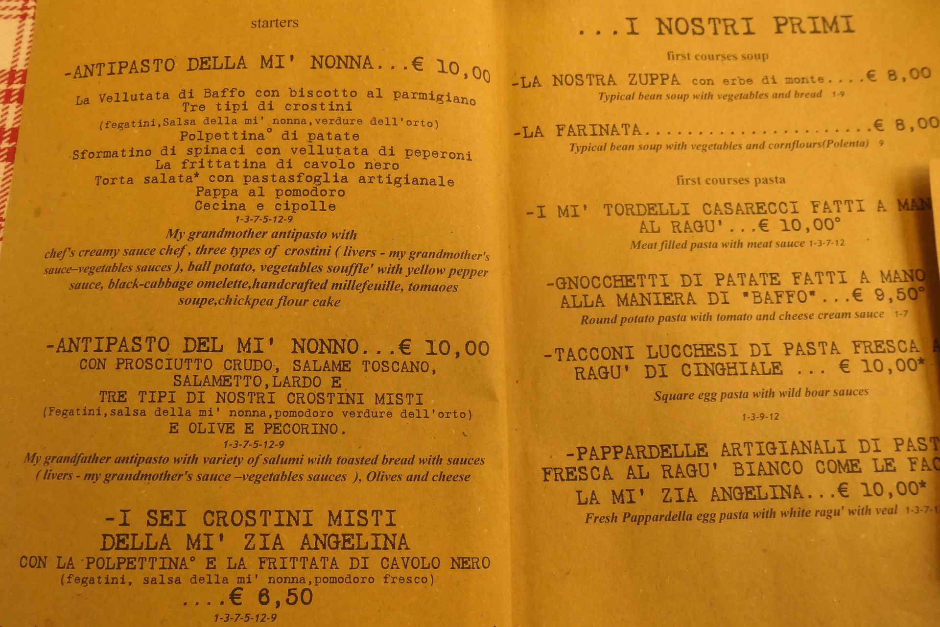 A Bimbotto restaurant, Vorno