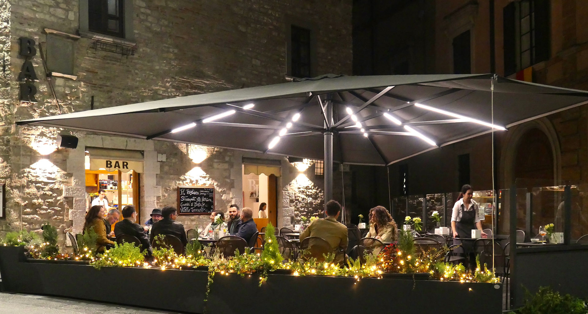 Gubbio at night