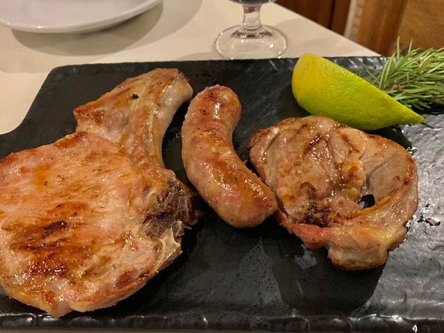 mixed grill at col di gotte restaurant