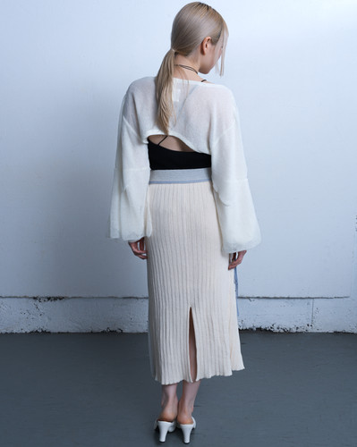 Habutae Bolero - white【8th】 | tunica-knit
