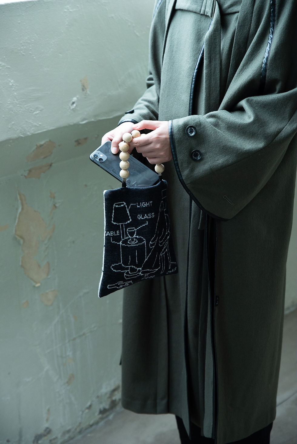 Thumbnail: knit bag  [おばけ×木球]