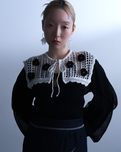 Habutae Bolero - black【8th】 | tunica-knit
