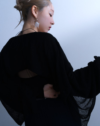 Habutae Bolero - black【8th】 | tunica-knit