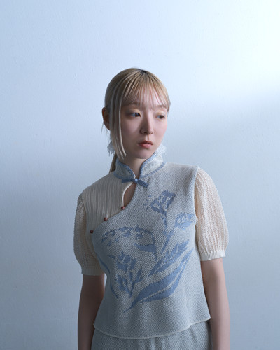 最終値下げ‼️tunica Ikyou Blouse-whiteチャイナ　完売品 Ikyou Blouse - white【8th】 | tunica-knit