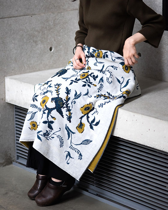 【希少】 サンローラン ブランケットラグ RAICHO Jacquard Blanket【1st】 | tunica-knit