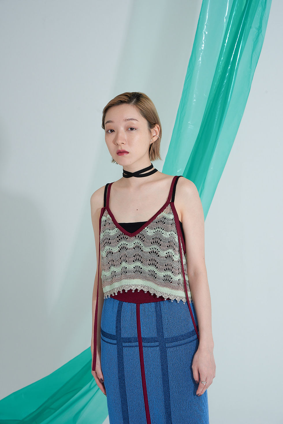 Thumbnail: Sazanami Lace Camisole - Mint【6th】