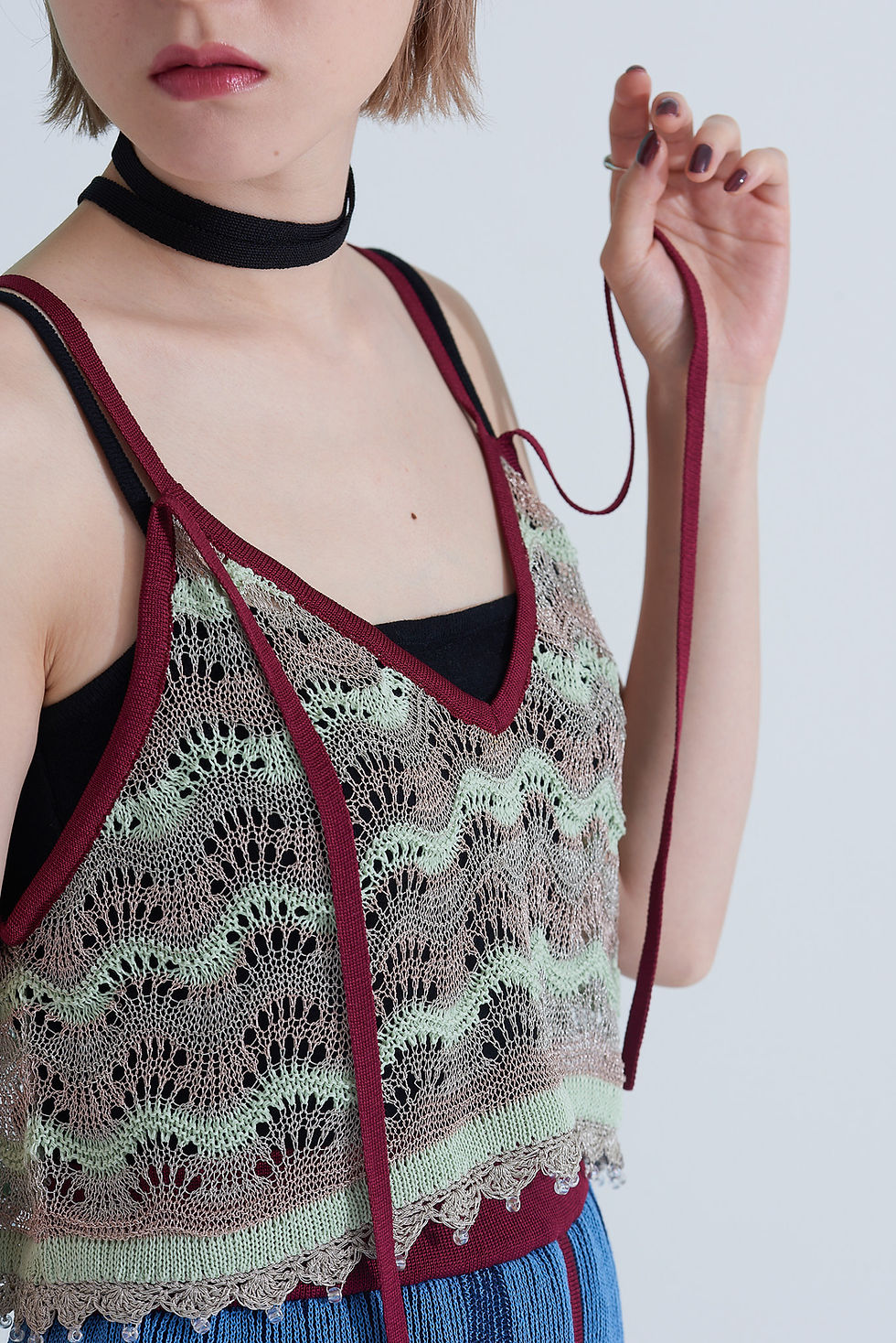 サムネイル： Knit Choker - black【6th】