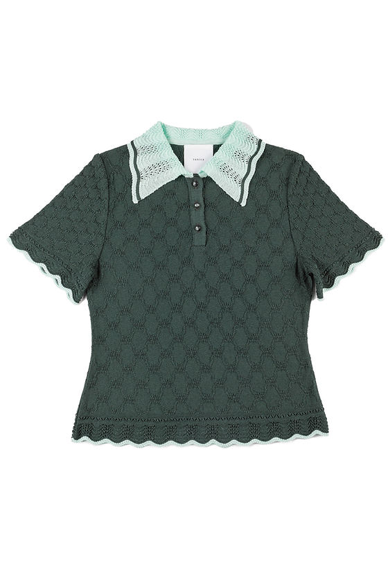Tamayura Blouse - Green【5th】 | tunica-knit