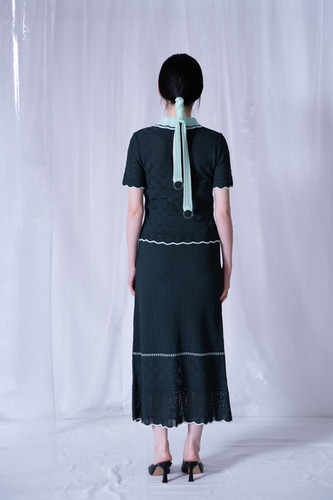 tunica Tamayura Blouse - Green【5th】 Tamayura Blouse - Green【5th】 | tunica-knit