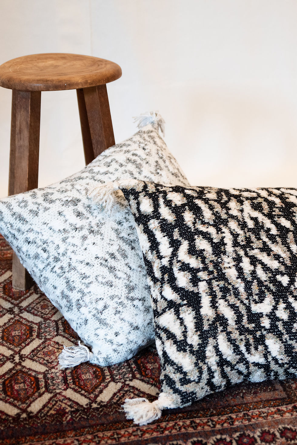 Thumbnail: Raicho Jacquard Cushion Cover - black